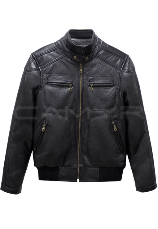 CHAQUETA ACOLCHADA DE CUERO H339