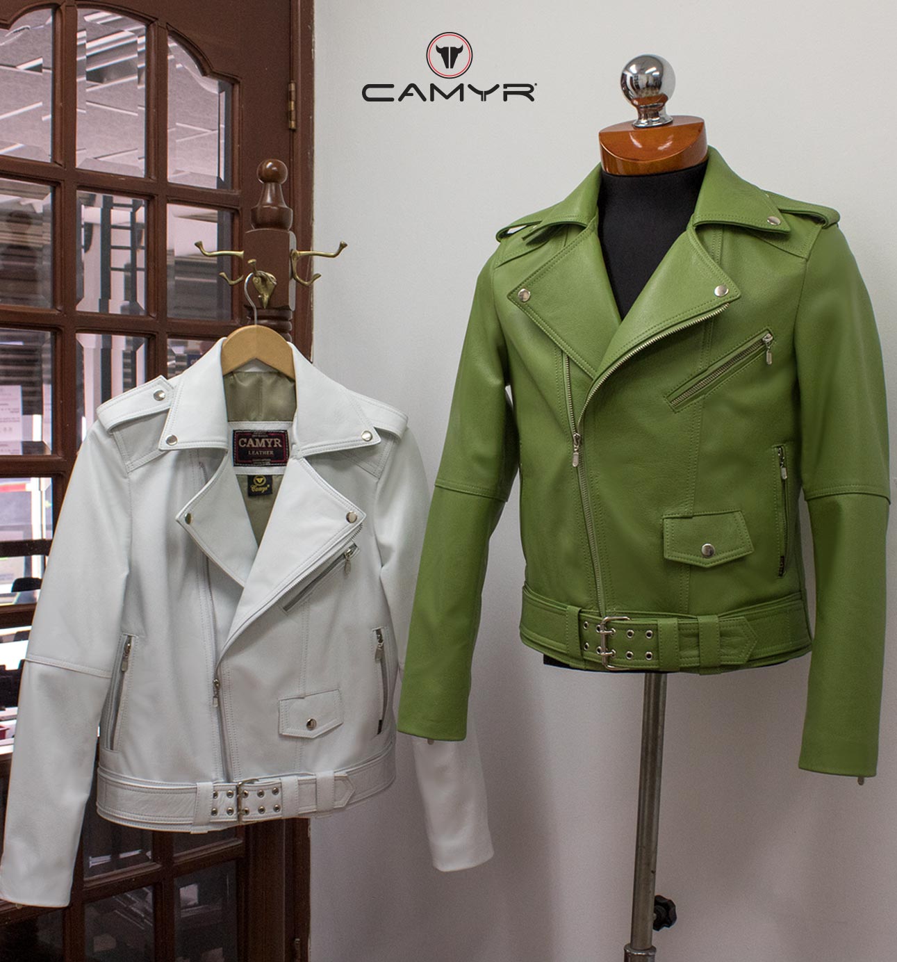 A. CHAQUETA MOTERA DE CUERO CLASSIC A80 - camyr