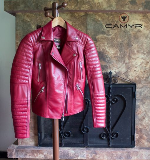 1. CHAQUETA DE CUERO MUJER MOTERA M391 - Imagen 2