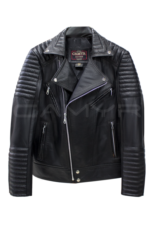 A. CHAQUETA MOTERA DE CUERO H375 - Imagen 3