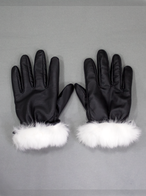 GUANTES DE CUERO CON PELUCHE - Imagen 2