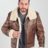 1. CHAQUETA DE CUERO AVIADOR H397