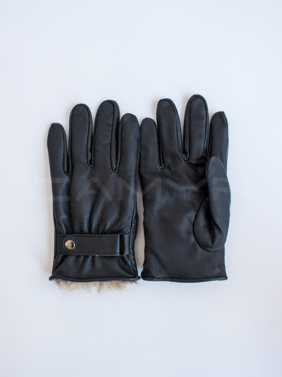 GUANTES DE CUERO HOMBRE CON CORREA