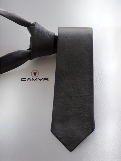 CORBATA DE CUERO NEGRA CAMYR