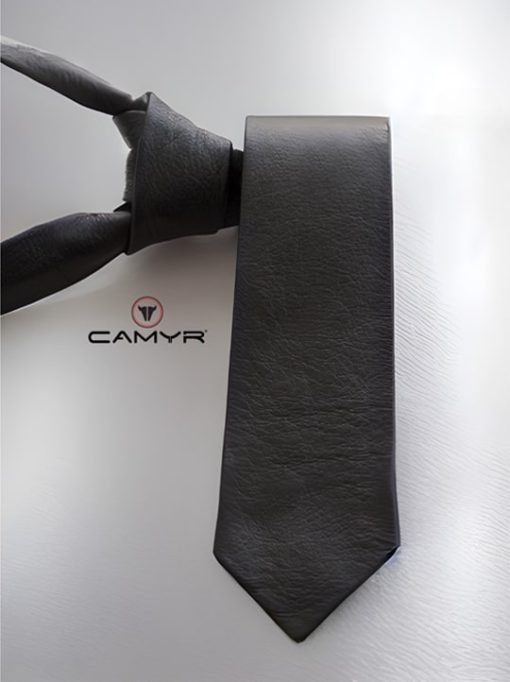 CORBATA DE CUERO NEGRA CAMYR