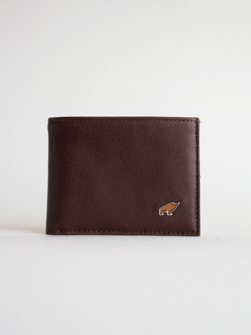 BILLETERA DE CUERO HOMBRE CHOCOLATE HDE1820