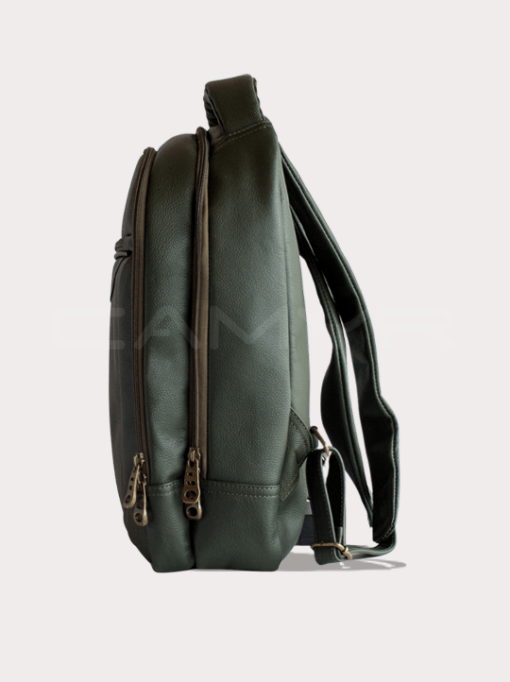 MORRAL BACKPACK CUERO VERDE H697 - Imagen 2