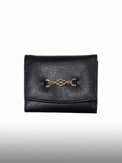 Billetera de Cuero para Mujer Negra DP904 BRO