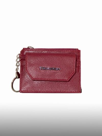 Porta Documentos para Mujer de Cuero Roja DP171