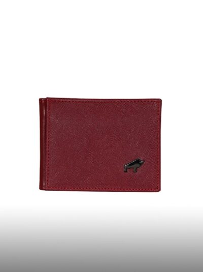 Porta Billete Rojo de Cuero para Hombre HD1713