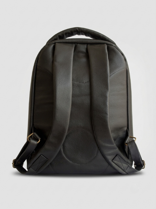 MORRAL BACKPACK CUERO NEGRO H697 - Imagen 3